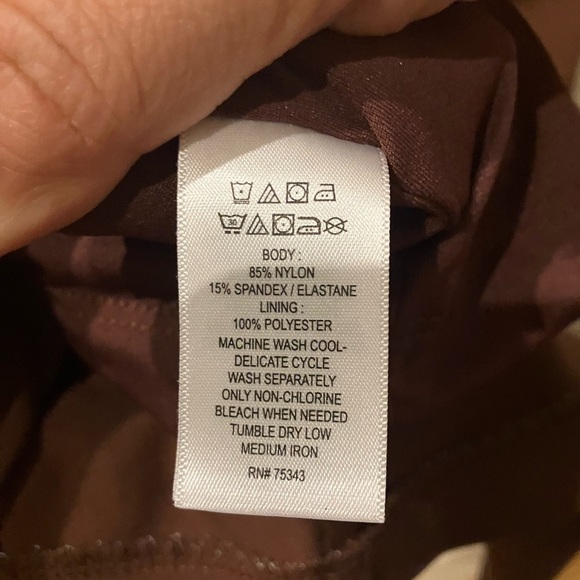 Tahari Chocolate Brown Midi Dress - Picture 4 of 6